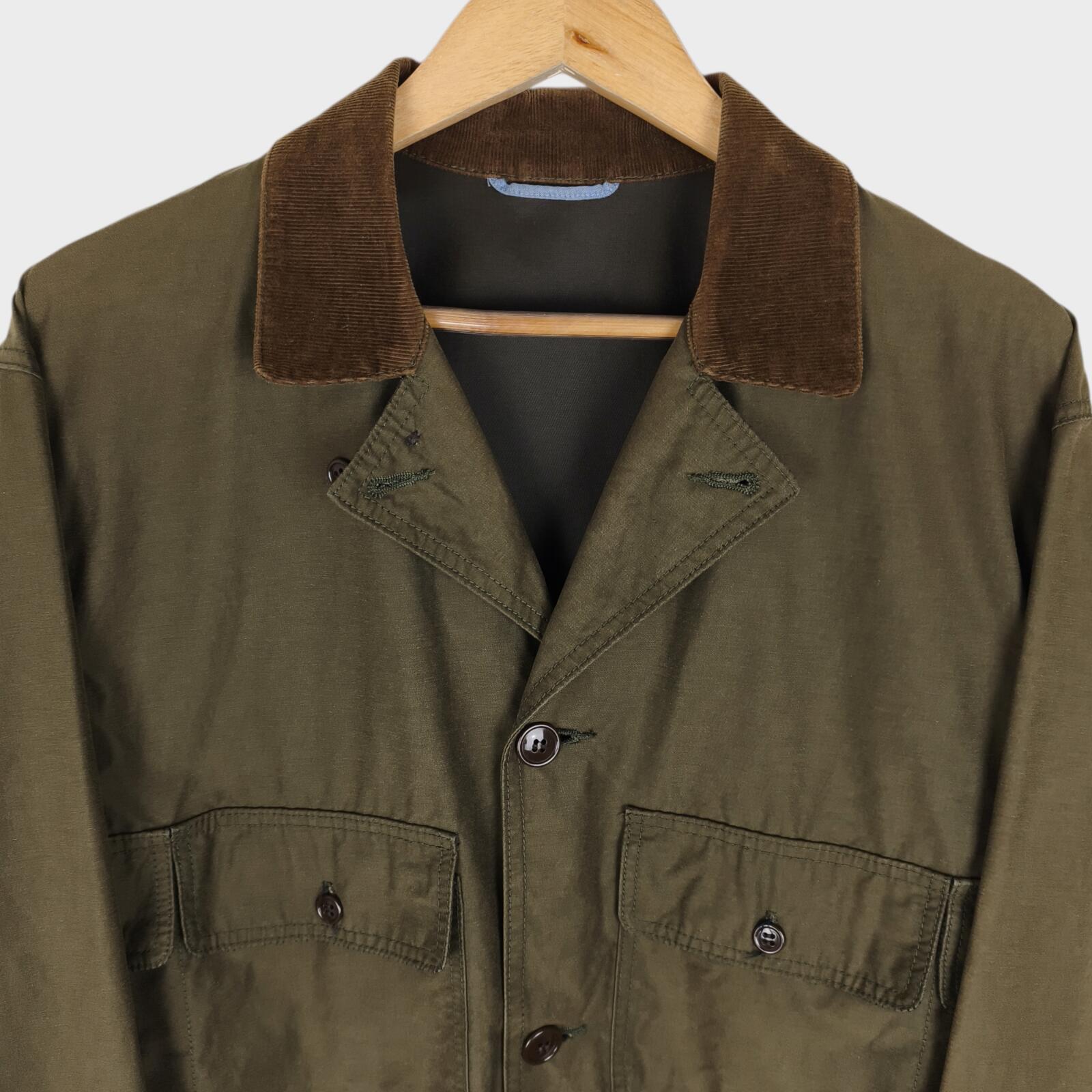 KENNETH FIELD Men's Cotton/Nylon Khaki Cropped Wading Fishing Jacket