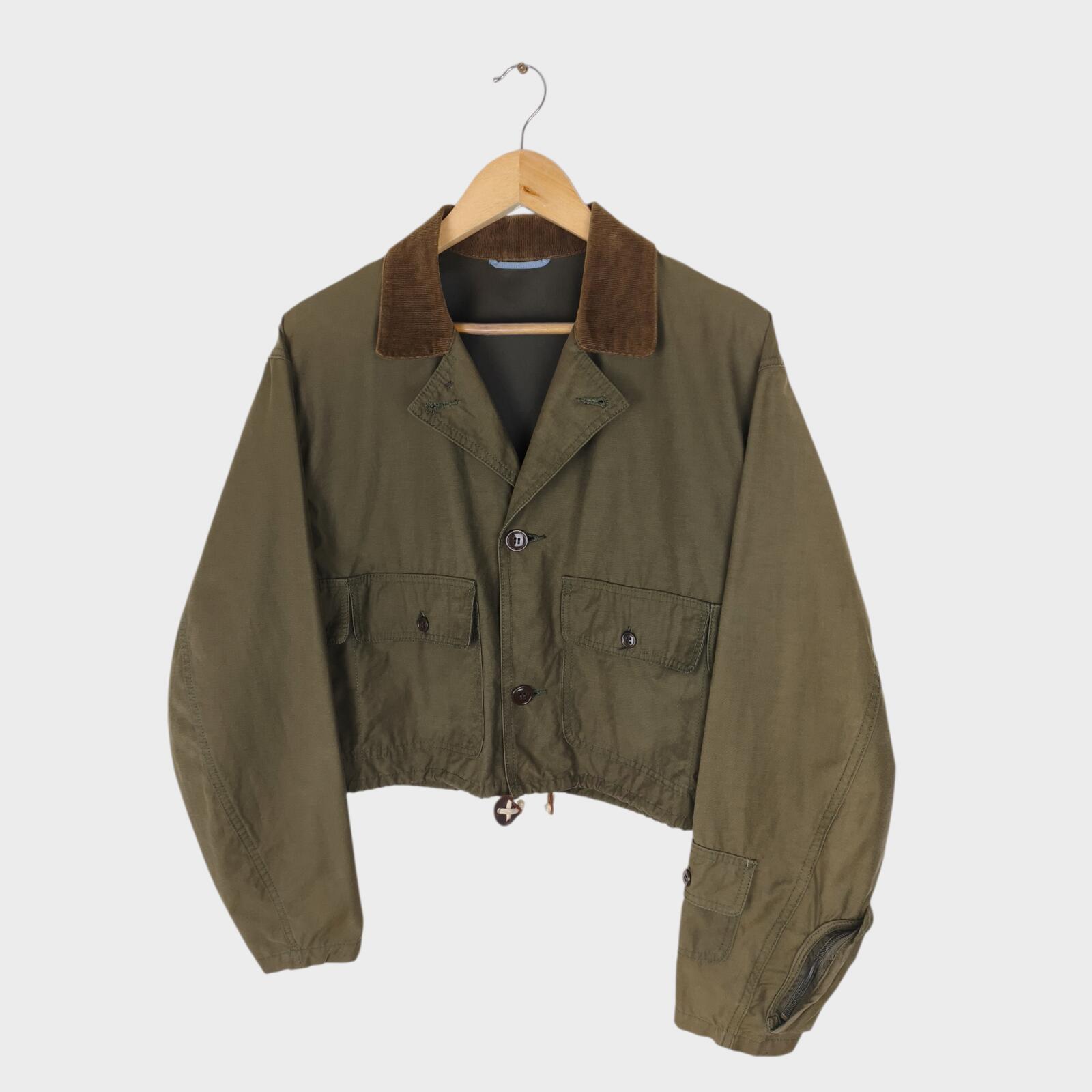 KENNETH FIELD Men's Cotton/Nylon Khaki Cropped Wading Fishing Jacket