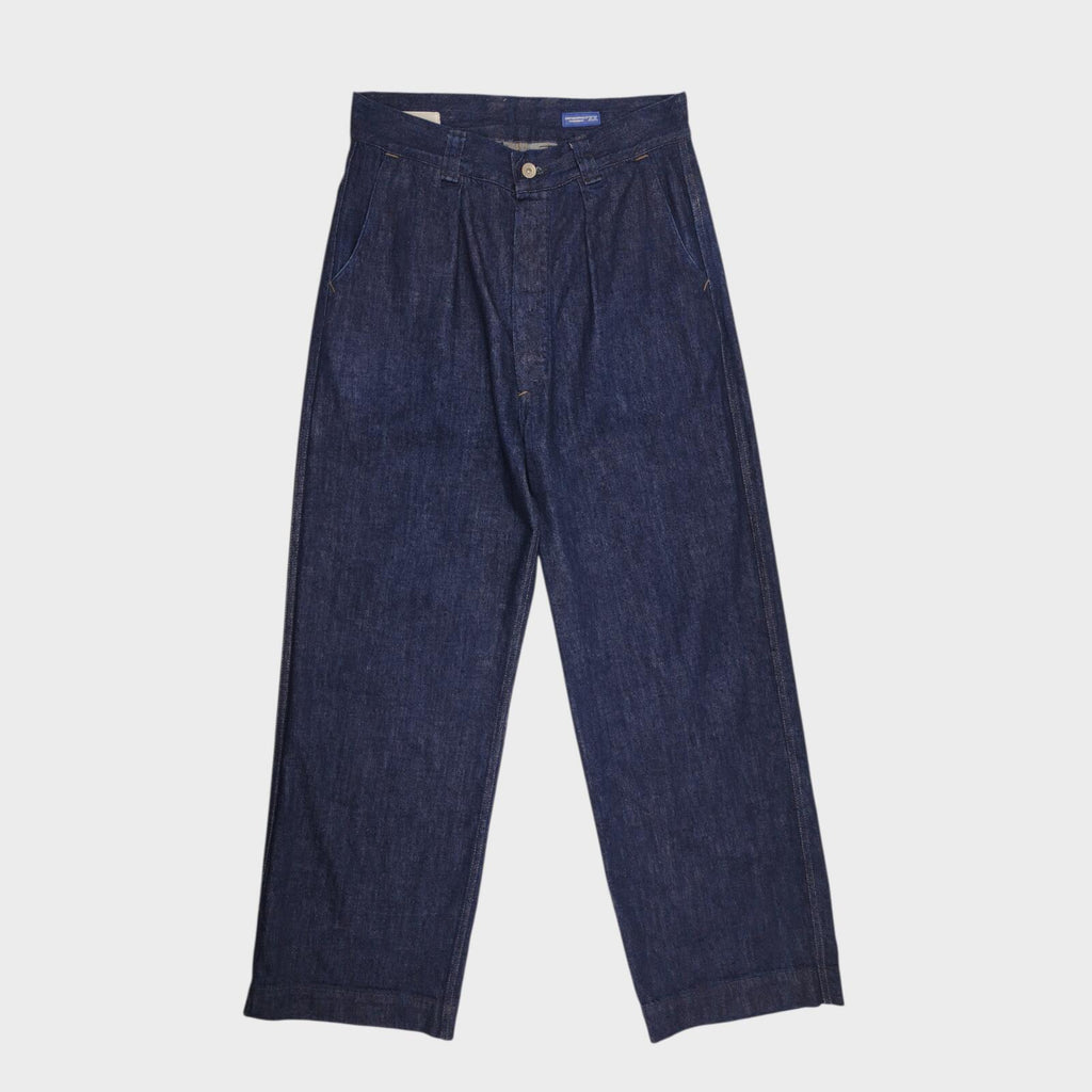 MHL MARGARET HOWELL Men's Blue Made in Japan Canton Overalls High Waist Jeans