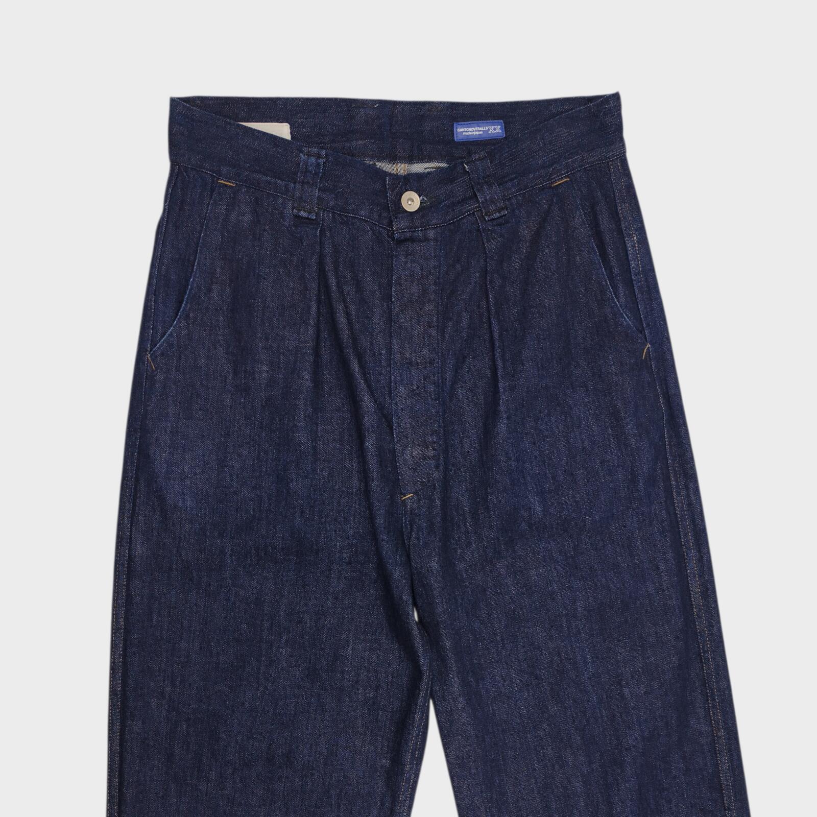 MHL MARGARET HOWELL Men's Blue Made in Japan Canton Overalls High Waist Jeans