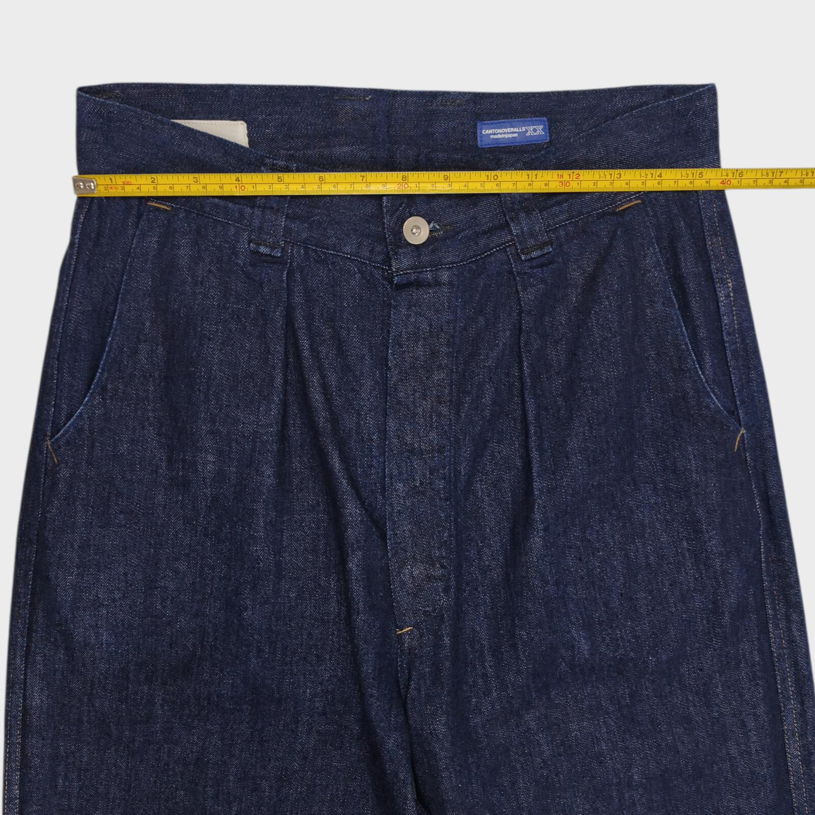 MHL MARGARET HOWELL Men's Blue Made in Japan Canton Overalls High Waist Jeans