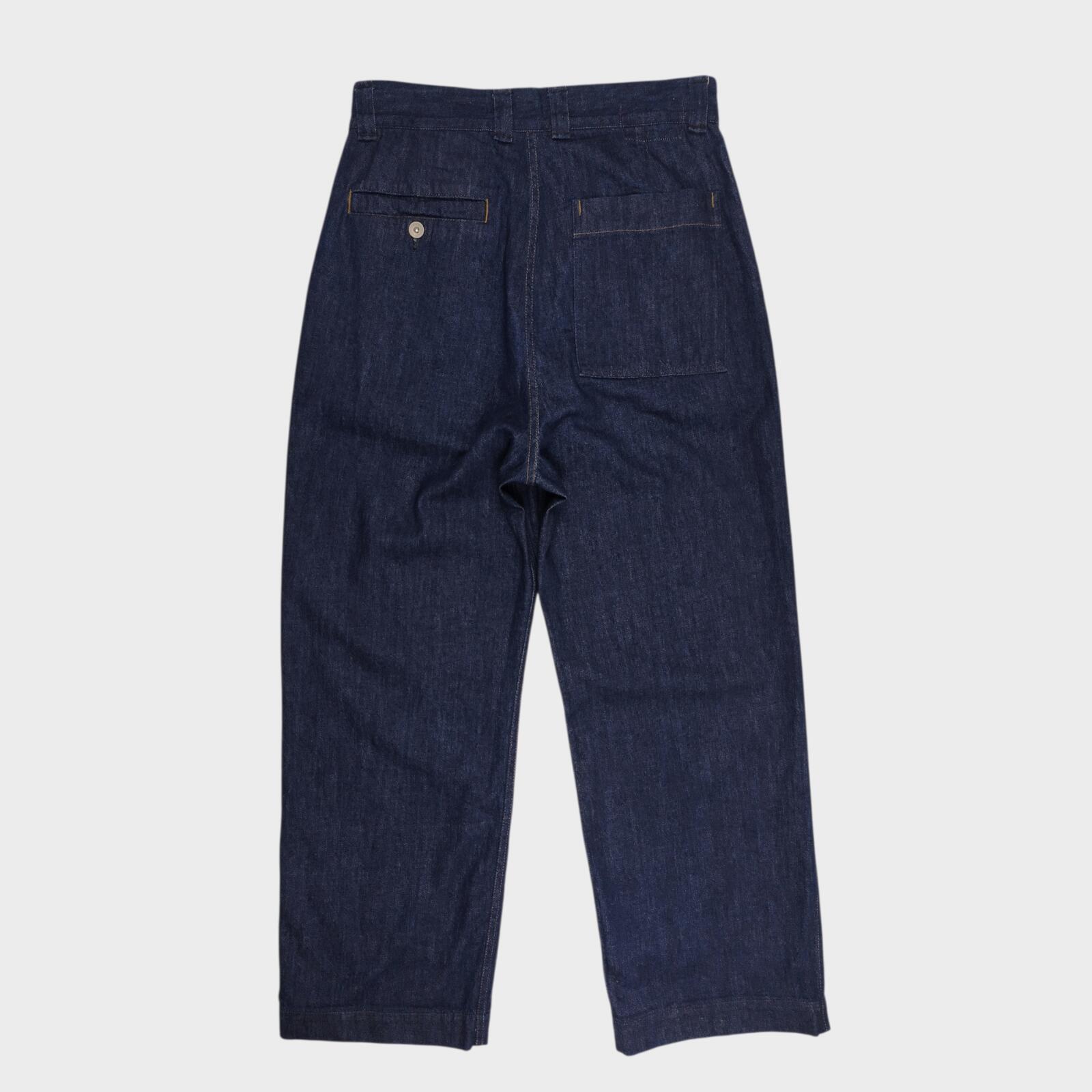MHL MARGARET HOWELL Men's Blue Made in Japan Canton Overalls High Waist Jeans