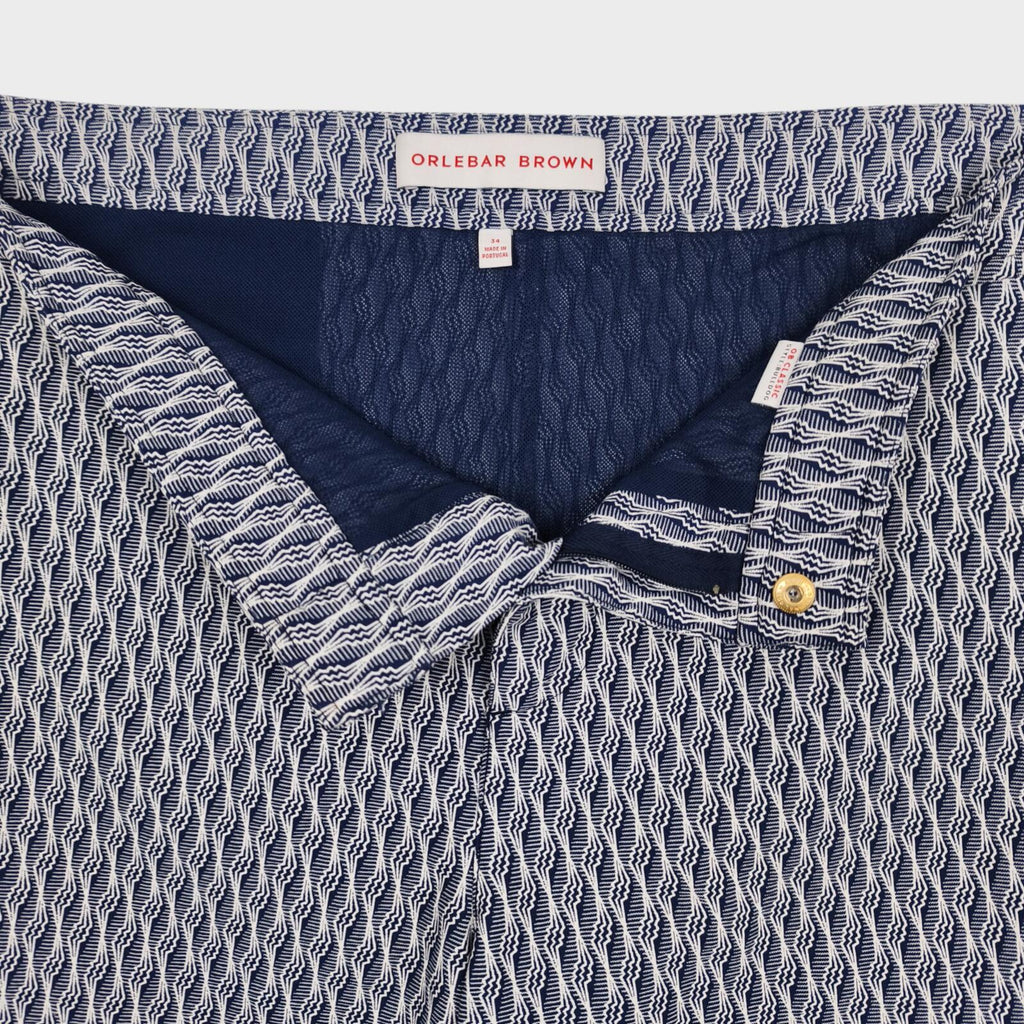ORLEBAR BROWN Men's Blue Jacquard Pattern Bulldog Swim Shorts
