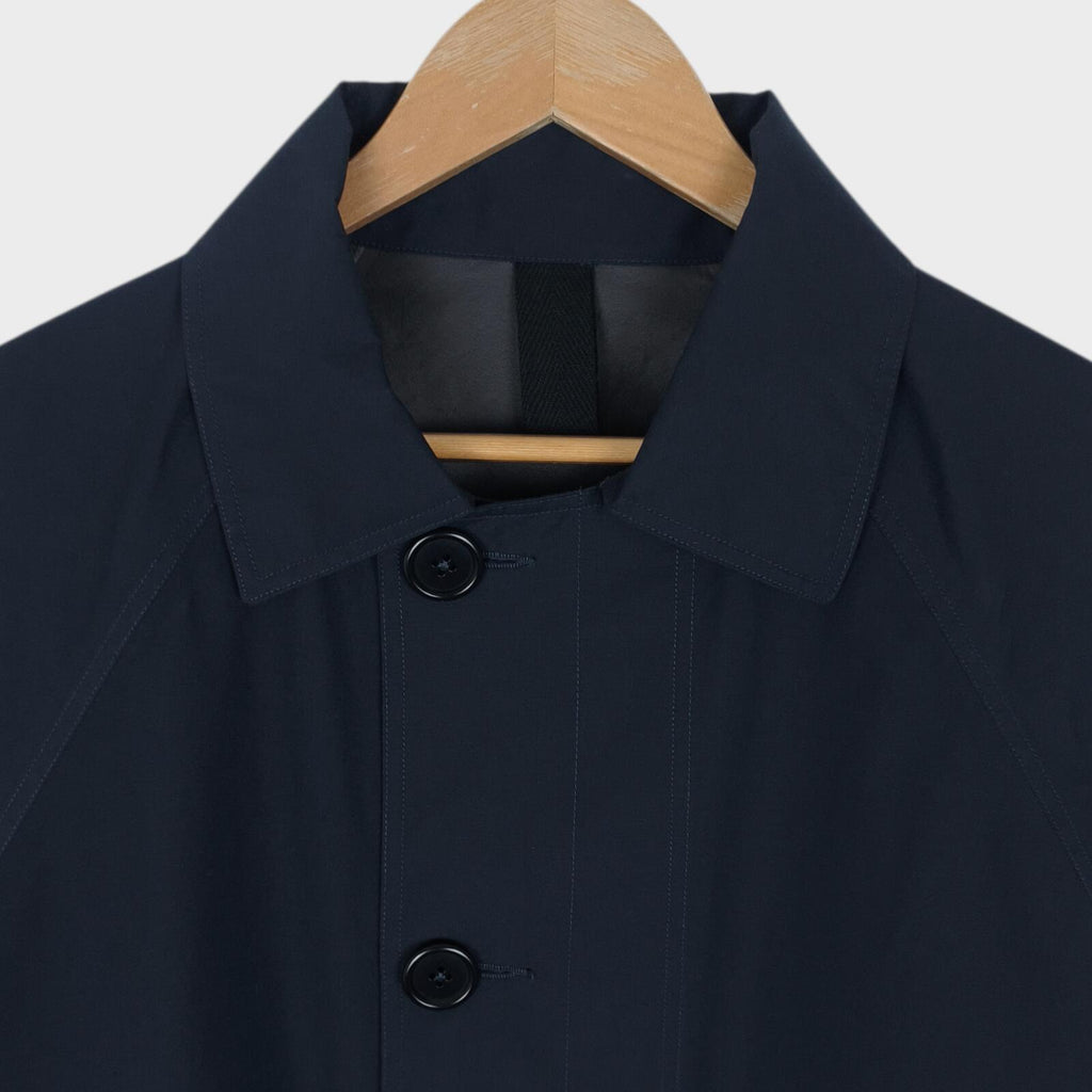 MHL MARGARET HOWELL Men's Navy Lightweight Waterproof Cotton/Linen Blouson Jacket