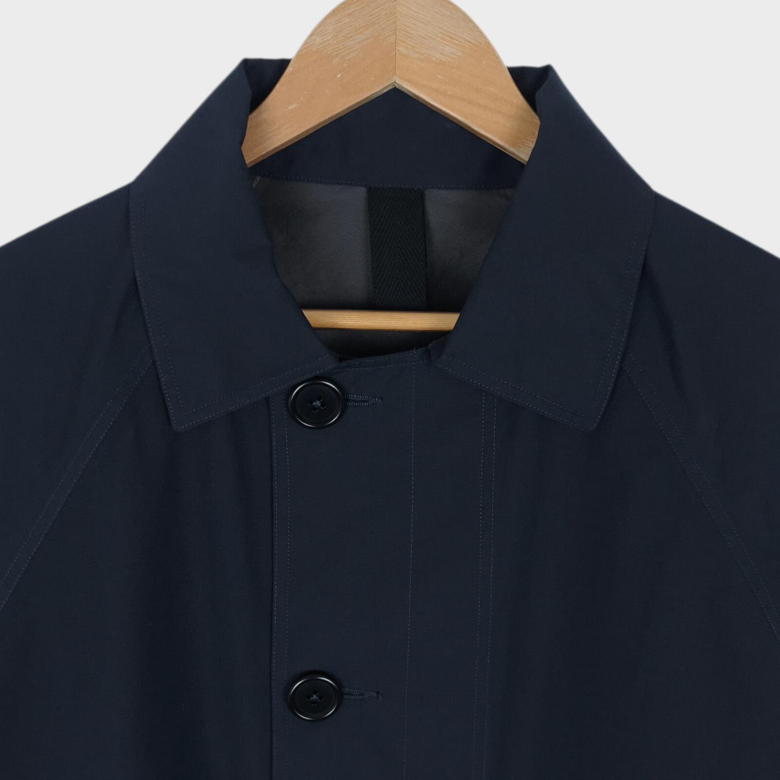 MHL MARGARET HOWELL Men's Navy Lightweight Waterproof Cotton/Linen Blouson Jacket