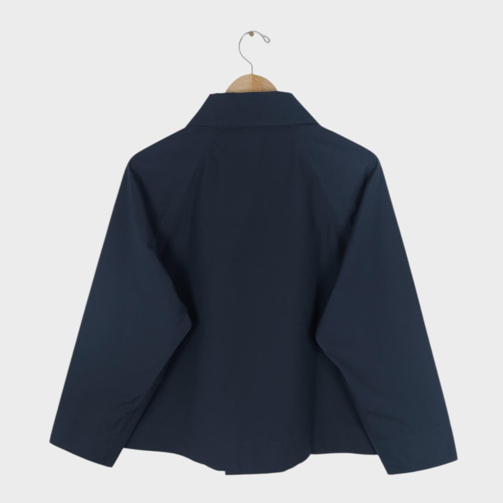 MHL MARGARET HOWELL Men's Navy Lightweight Waterproof Cotton/Linen Blouson Jacket