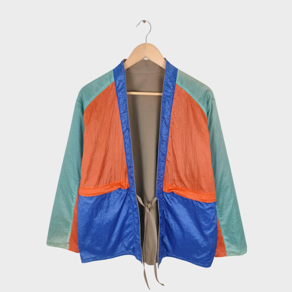 UNITED ARROWS & SONS Men's Made in Japan Multicoloured Nylon Kimono Jacket