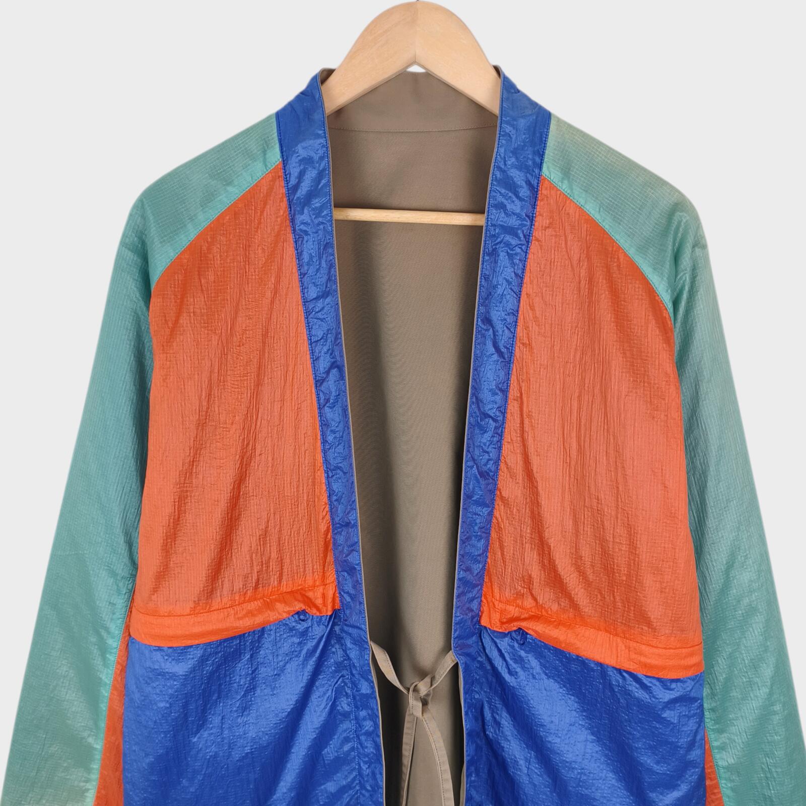UNITED ARROWS & SONS Men's Made in Japan Multicoloured Nylon Kimono Jacket