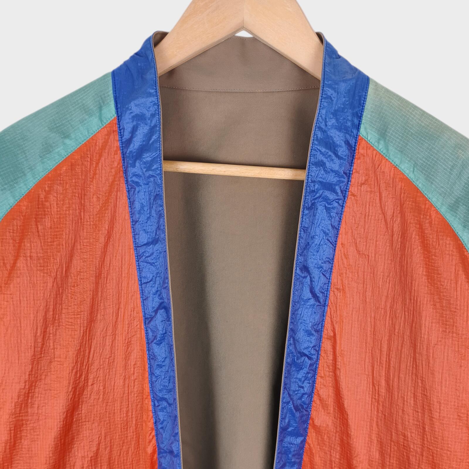 UNITED ARROWS & SONS Men's Made in Japan Multicoloured Nylon Kimono Jacket