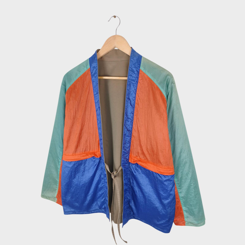 UNITED ARROWS & SONS Men's Made in Japan Multicoloured Nylon Kimono Jacket