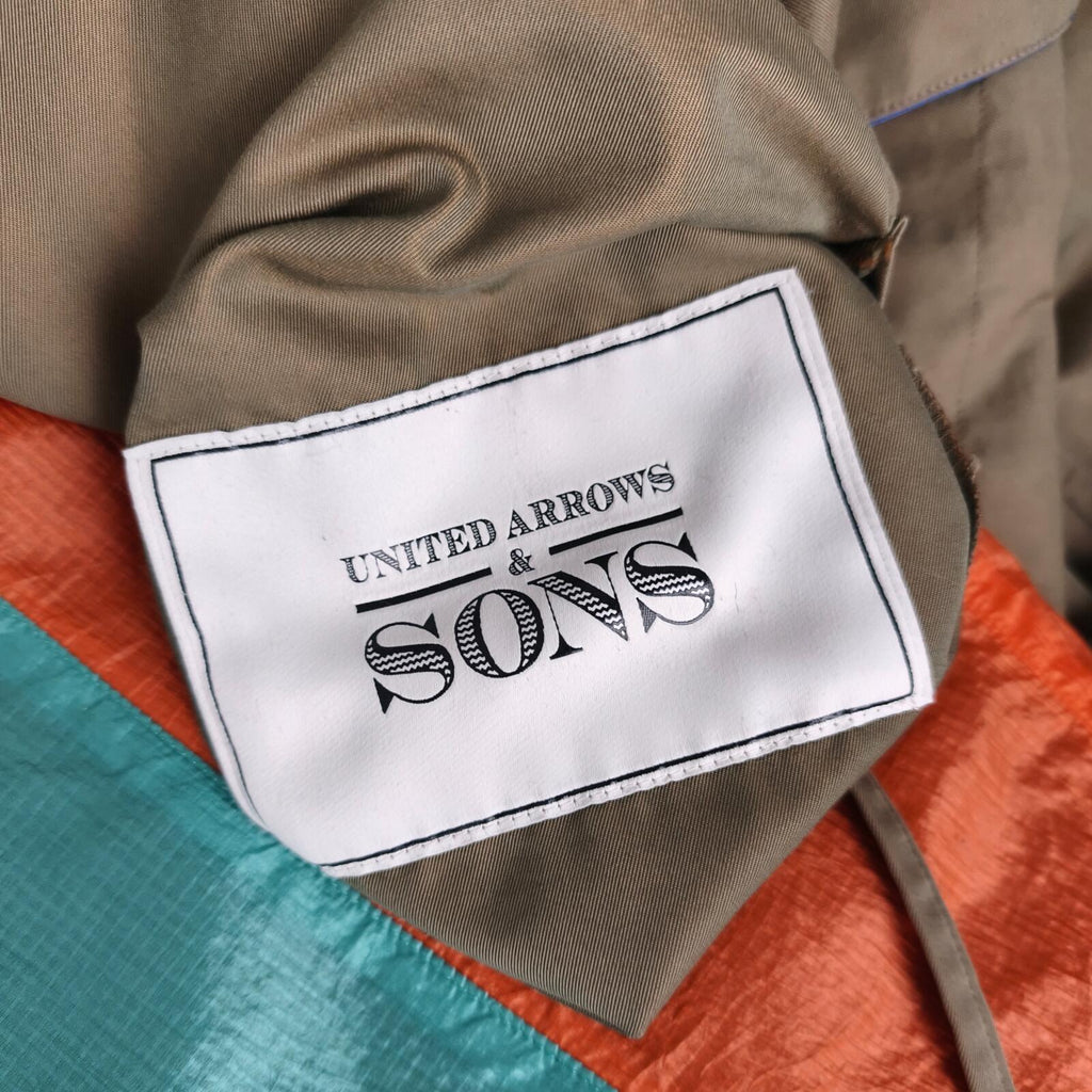 UNITED ARROWS & SONS Men's Made in Japan Multicoloured Nylon Kimono Jacket
