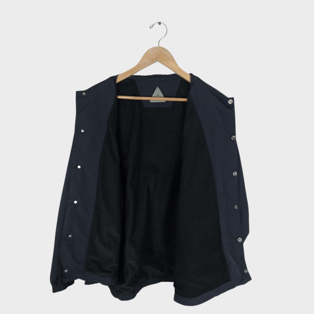 A+ TOKYO Men's Dark Navy Made in Japan Nylon Pertex Utility Jacket