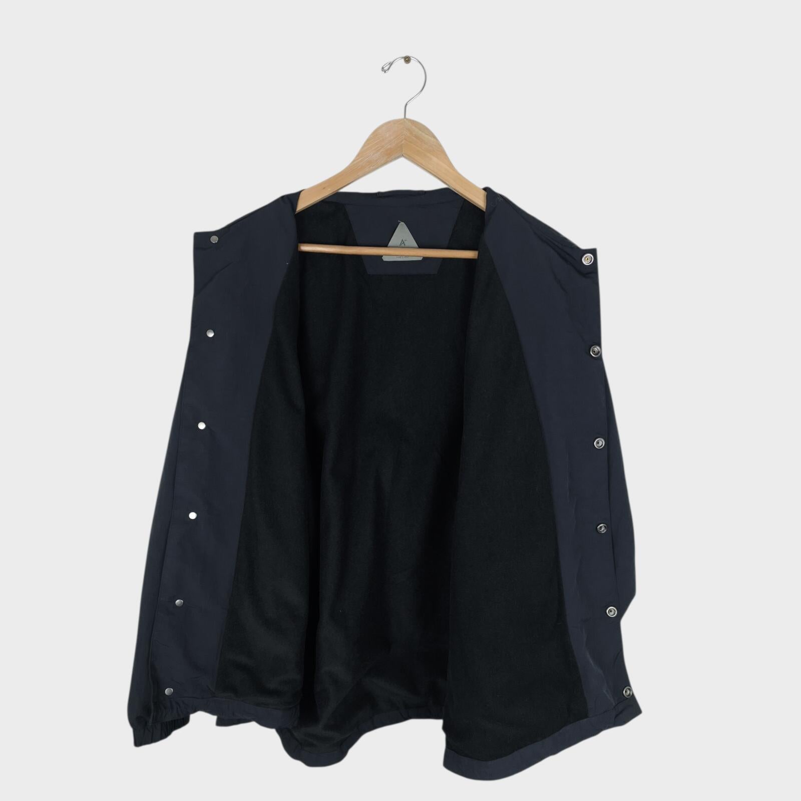A+ TOKYO Men's Dark Navy Made in Japan Nylon Pertex Utility Jacket