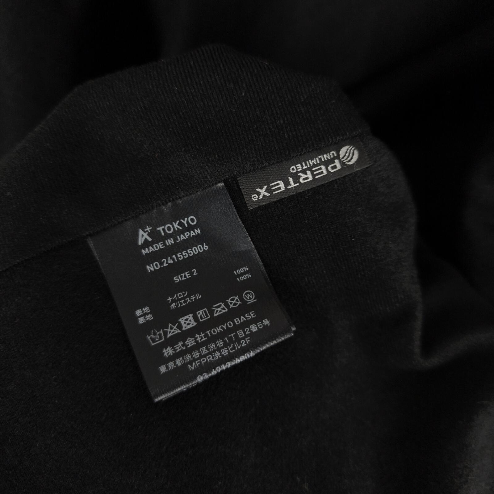 A+ TOKYO Men's Dark Navy Made in Japan Nylon Pertex Utility Jacket