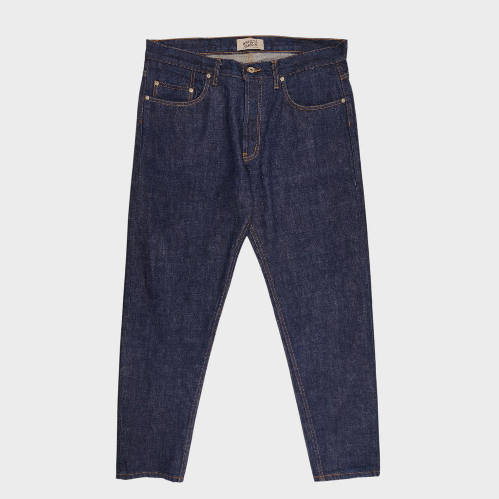 NAKED & FAMOUS Men's Dirty Fade Selvedge Easy Guy Japanese Denim Jeans