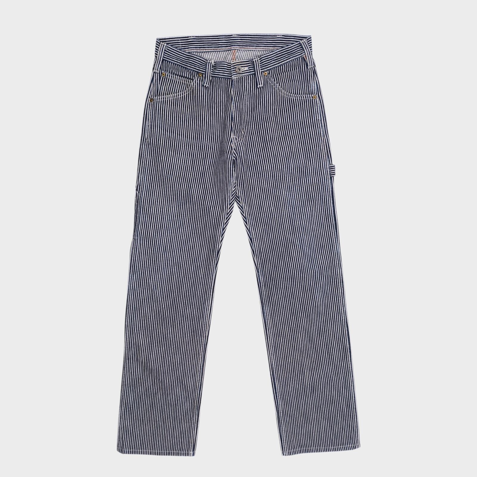 IRON HEART Men's Made in Japan Heavyweight Hickory Stripe Work Trousers