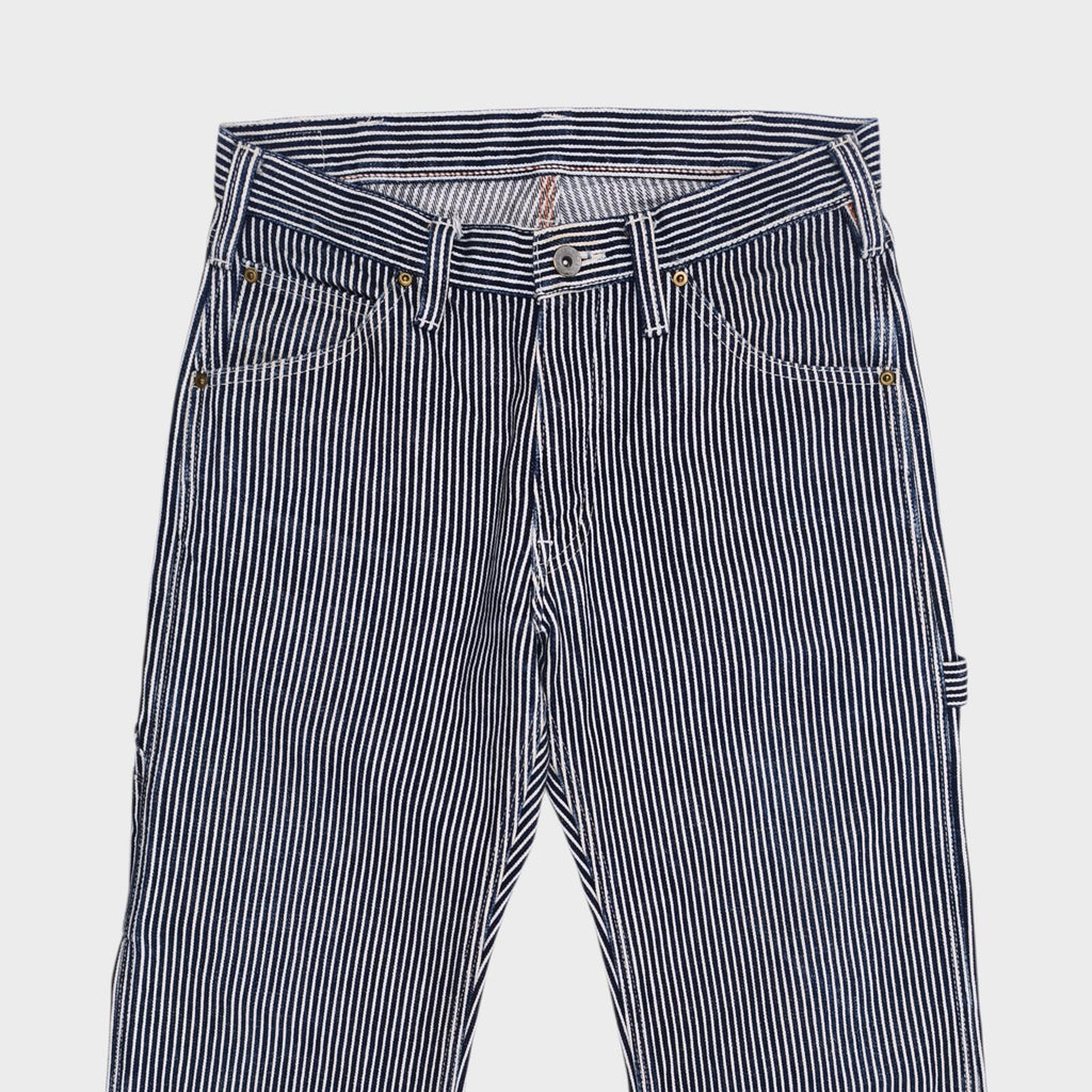 IRON HEART Men's Made in Japan Heavyweight Hickory Stripe Work Trousers