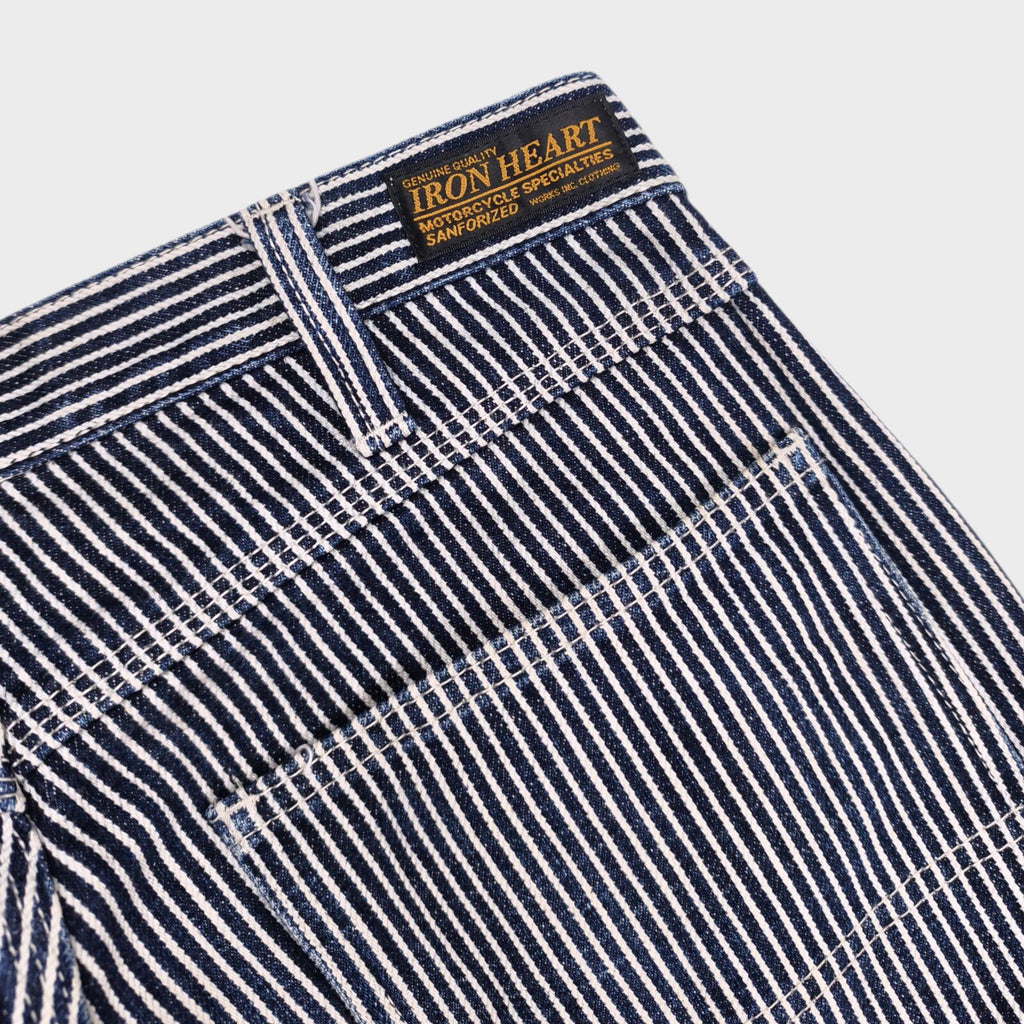 IRON HEART Men's Made in Japan Heavyweight Hickory Stripe Work Trousers