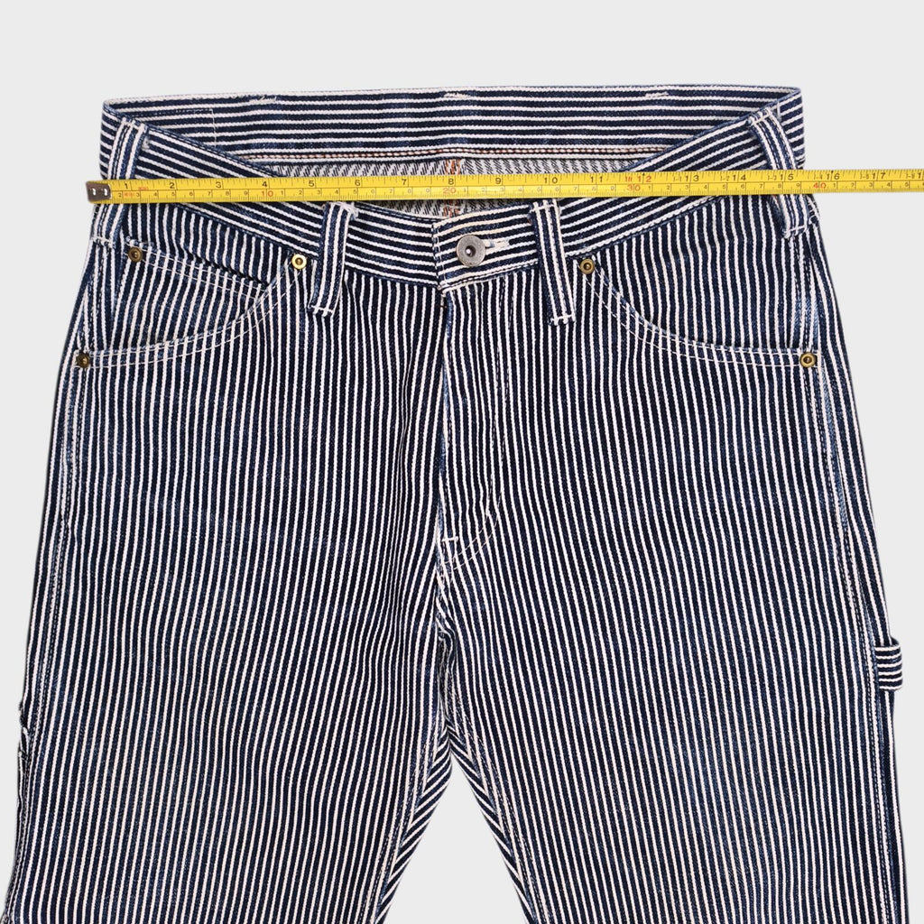 IRON HEART Men's Made in Japan Heavyweight Hickory Stripe Work Trousers