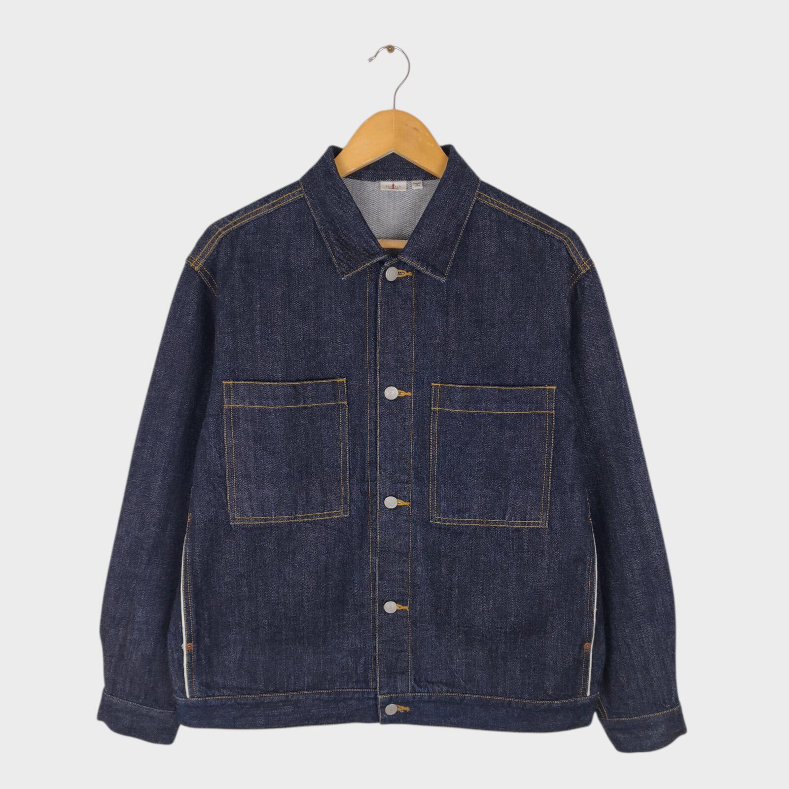 EDIFICE Men's Made in Japan Denim Jacket