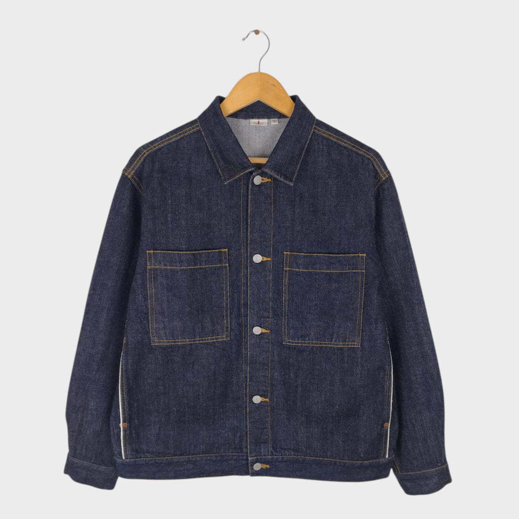 EDIFICE Men's Made in Japan Denim Jacket