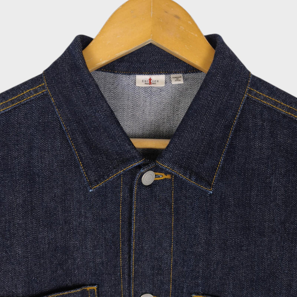 EDIFICE Men's Made in Japan Denim Jacket