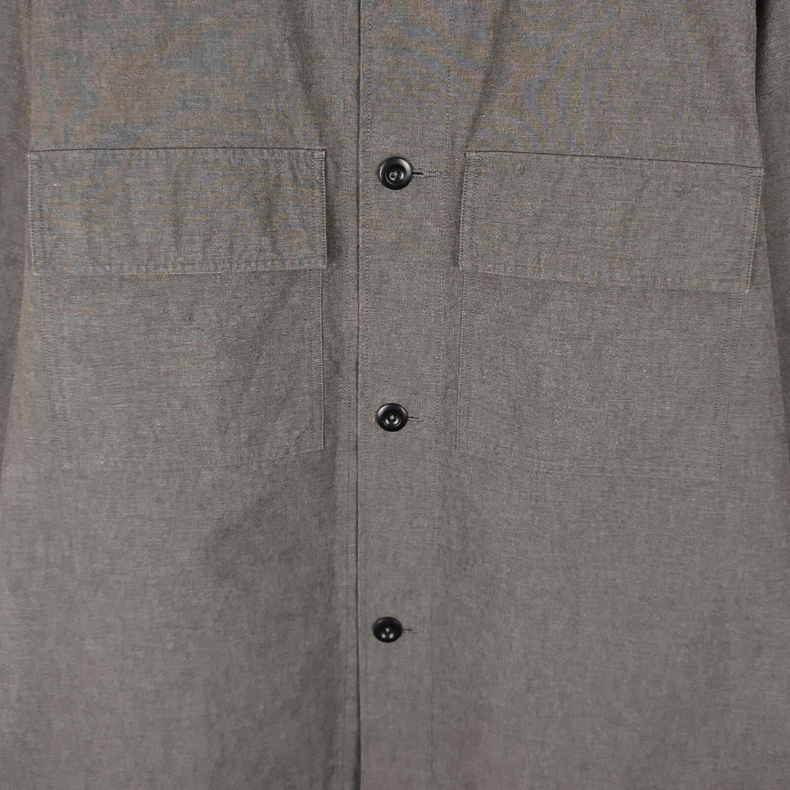 MHL MARGARET HOWELL Men's Grey Cotton Overshirt Jacket