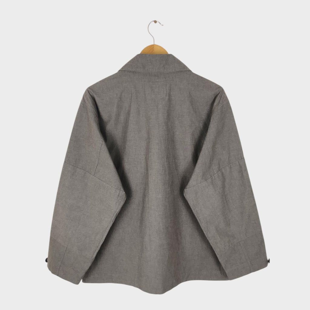 MHL MARGARET HOWELL Men's Grey Cotton Overshirt Jacket
