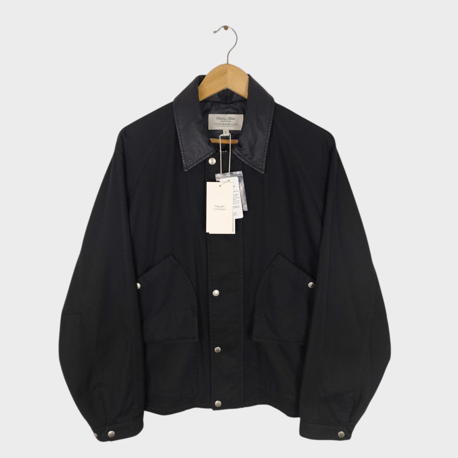 UNIFORM BRIDGE Men's Black Short Hunting Jacket