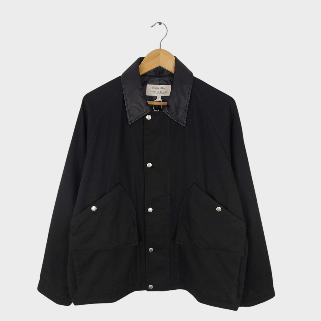 UNIFORM BRIDGE Men's Black Short Hunting Jacket