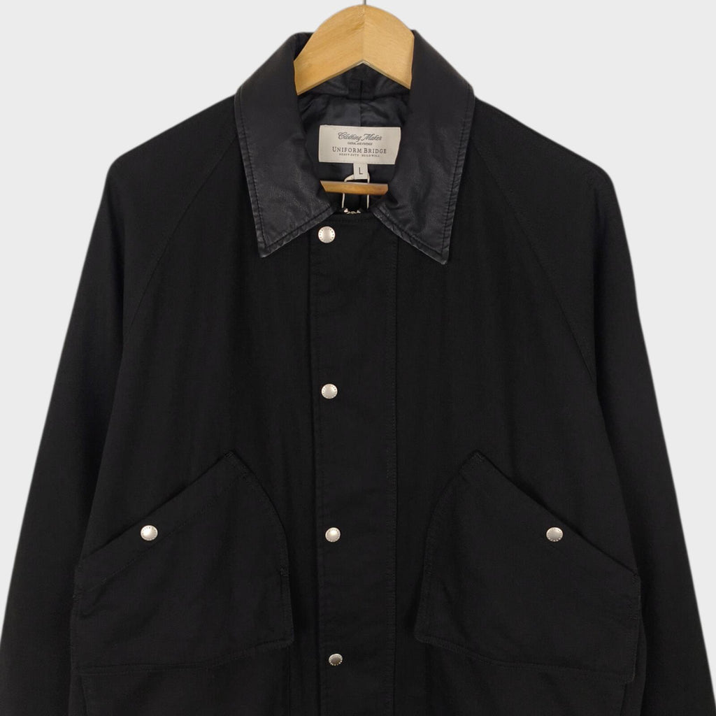 UNIFORM BRIDGE Men's Black Short Hunting Jacket