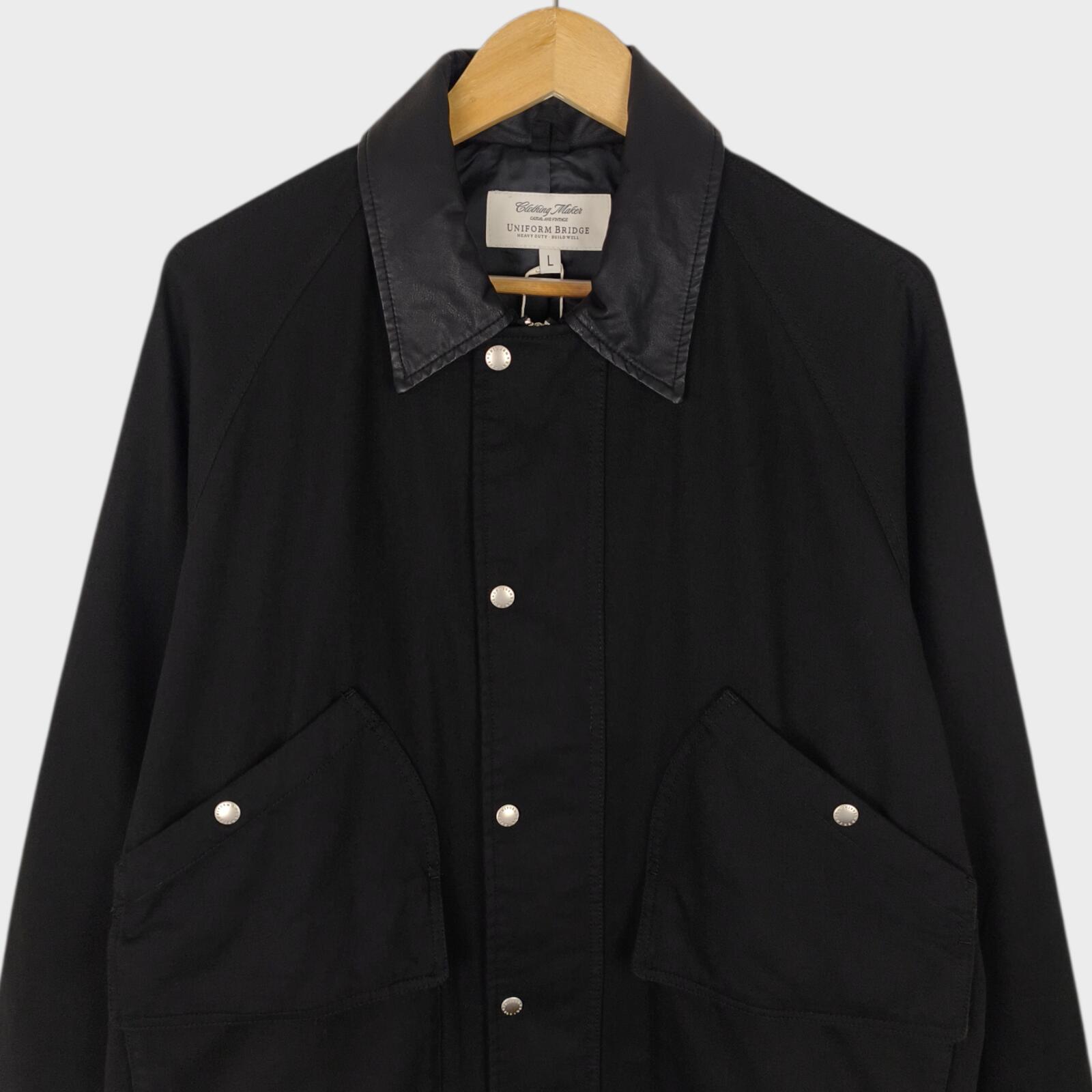 UNIFORM BRIDGE Men's Black Short Hunting Jacket