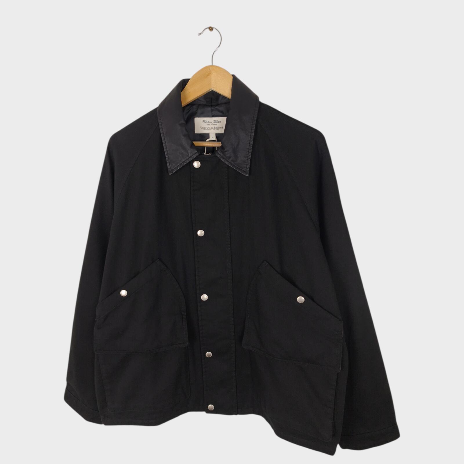 UNIFORM BRIDGE Men's Black Short Hunting Jacket