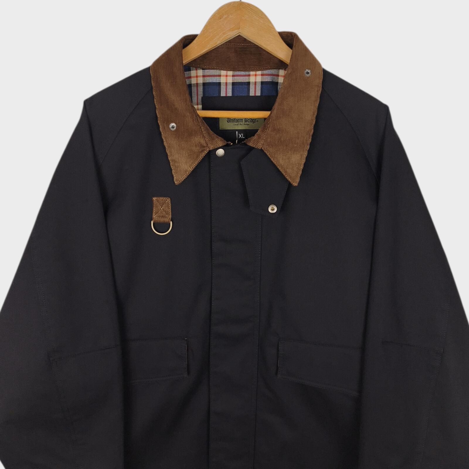 UNIFORM BRIDGE Men's Black Short Hunting Jacket