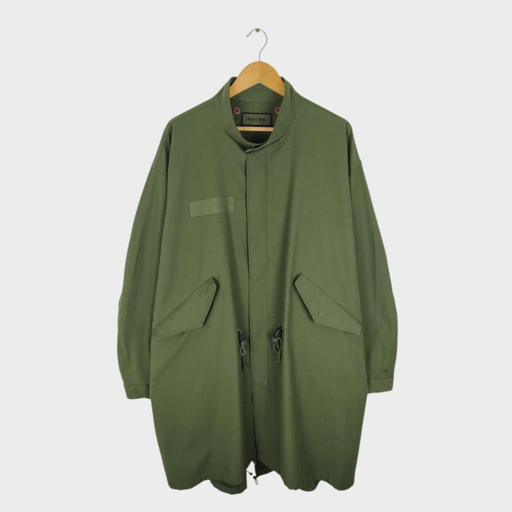 UNIFORM BRIDGE Men's Green M-65  Military Fishtail Parka Jacket