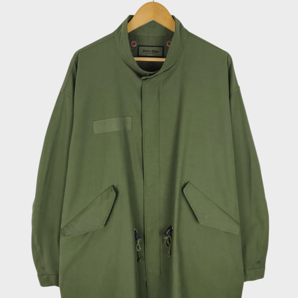UNIFORM BRIDGE Men's Green M-65  Military Fishtail Parka Jacket