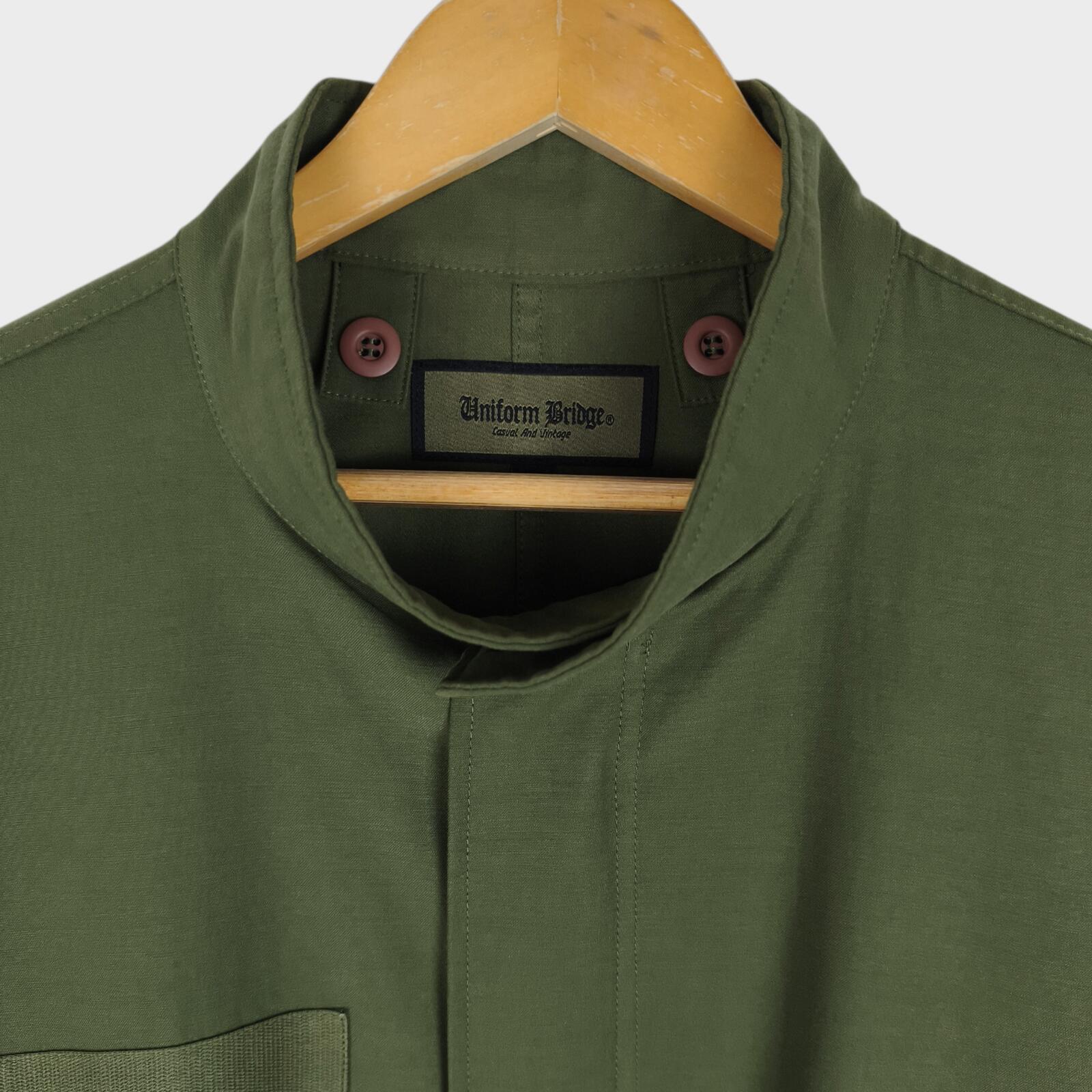 UNIFORM BRIDGE Men's Green M-65  Military Fishtail Parka Jacket