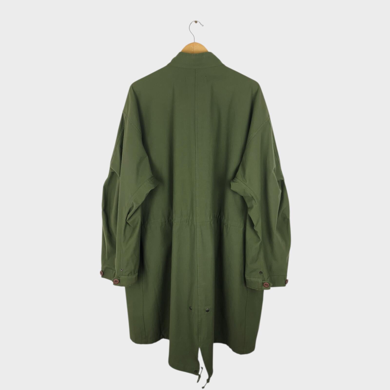UNIFORM BRIDGE Men's Green M-65  Military Fishtail Parka Jacket