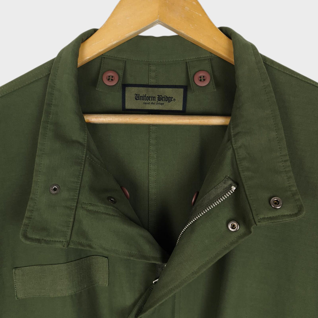 UNIFORM BRIDGE Men's Green M-65  Military Fishtail Parka Jacket