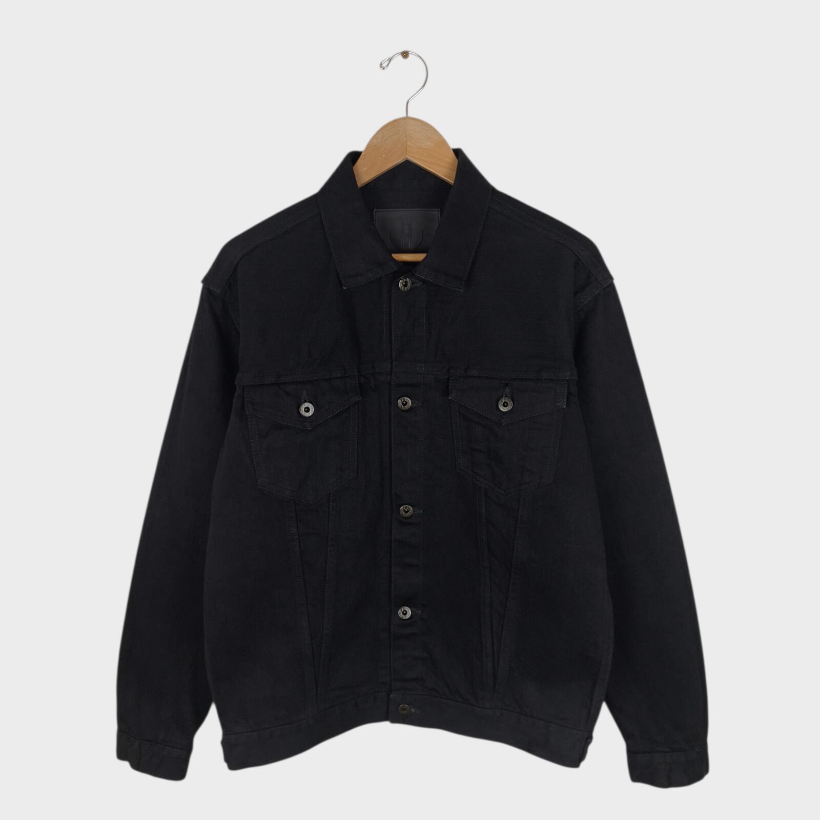 JAPAN BLUE JEANS Men's Made in Japan Black Selvedge Denim Type III Jacket