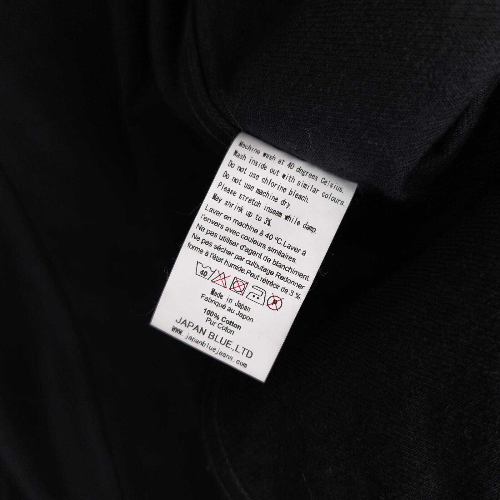 JAPAN BLUE JEANS Men's Made in Japan Black Selvedge Denim Type III Jacket