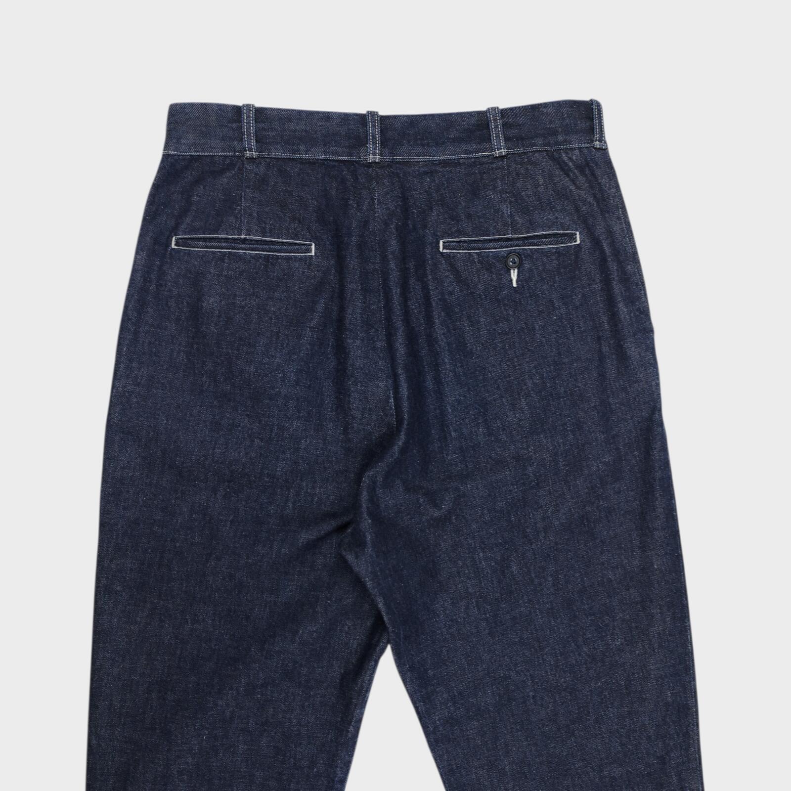 FREEMANS SPORTING CLUB Men's Made in Japan Blue Denim High Waist Loose Fit Jeans