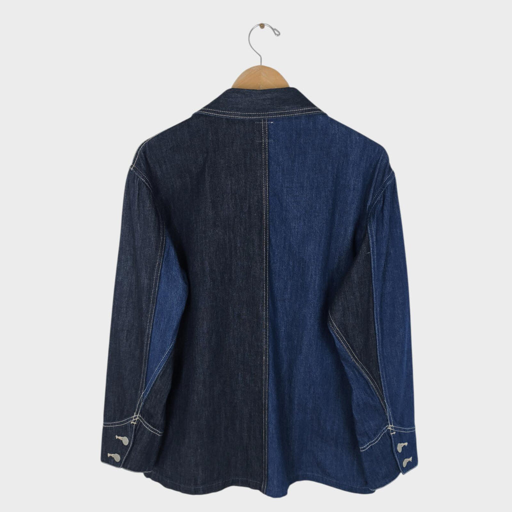 EDWIN Japan Men's Patchwork Colourblock Denim Chore Jacket