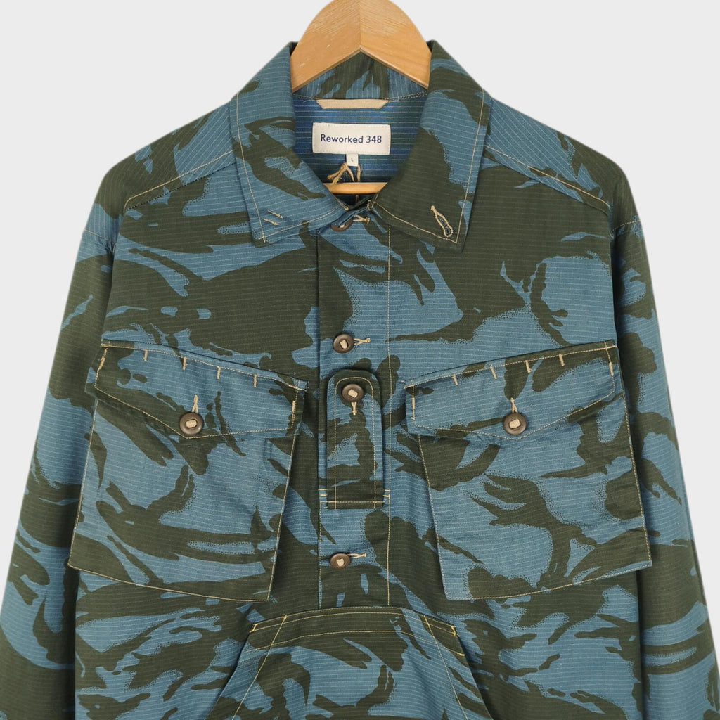 REWORKED 348 Men's Military Camo Smock Parka Jacket