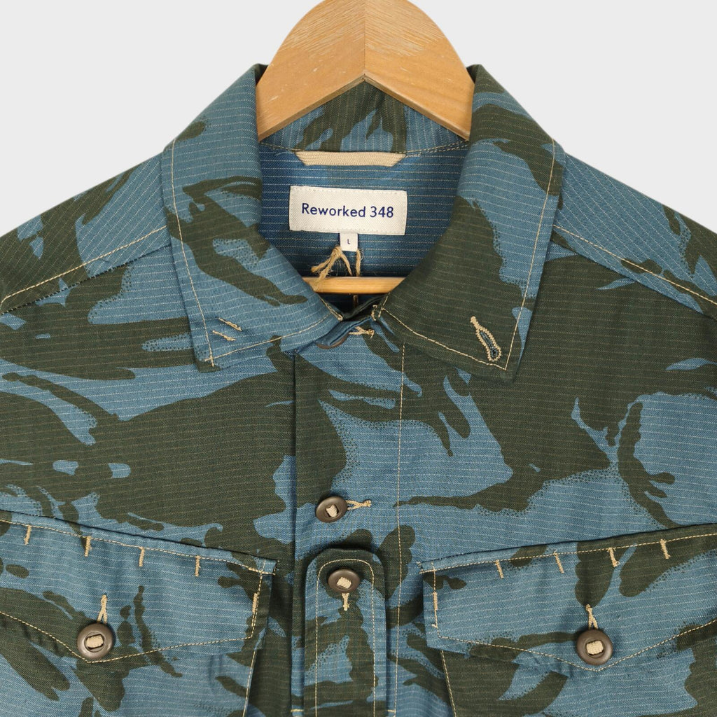 REWORKED 348 Men's Military Camo Smock Parka Jacket