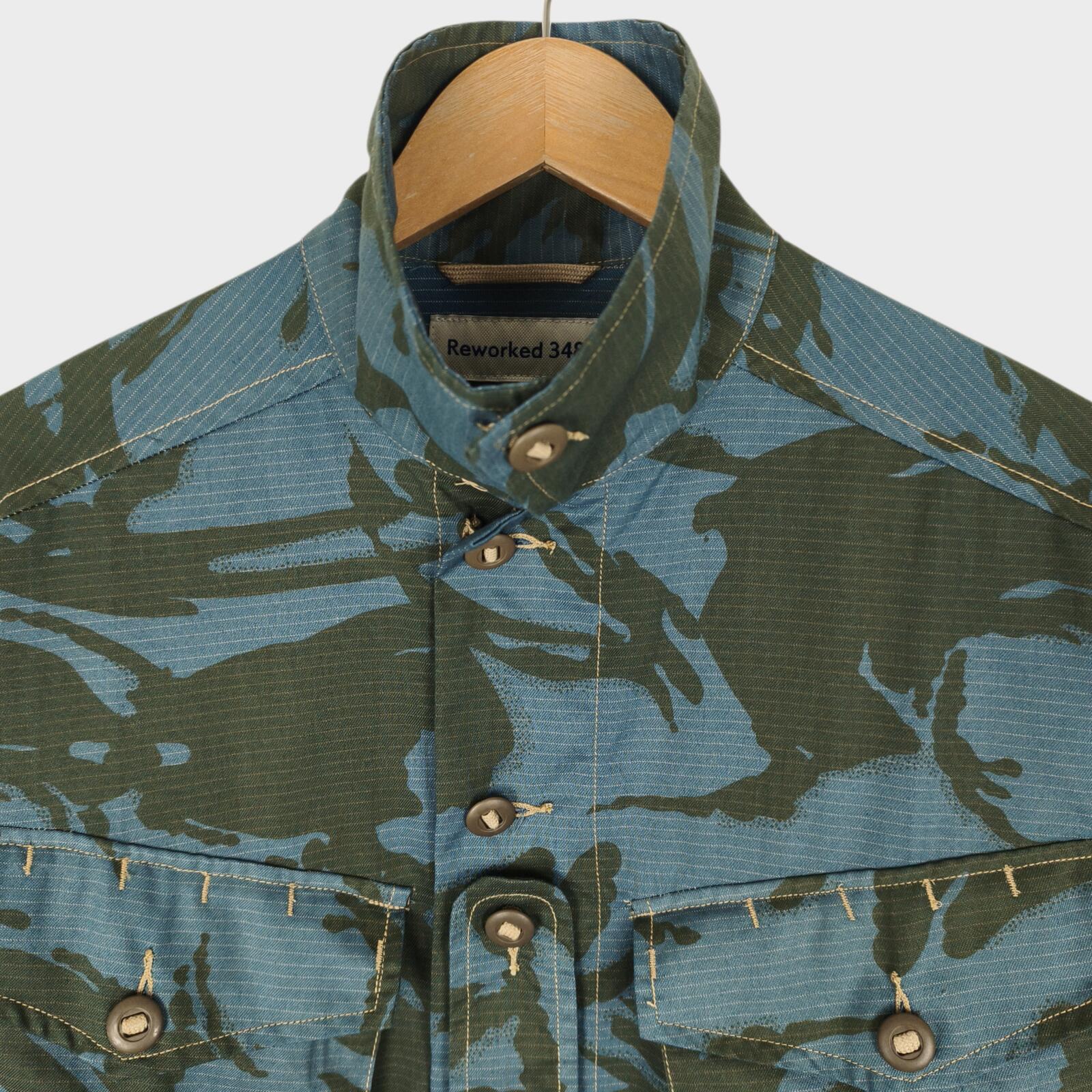 REWORKED 348 Men's Military Camo Smock Parka Jacket