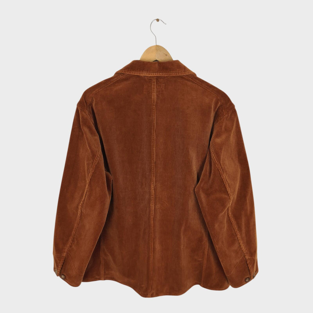SASSAFRAS Men's Made in Japan Brown/Rust Heavyweight Corduroy Jacket