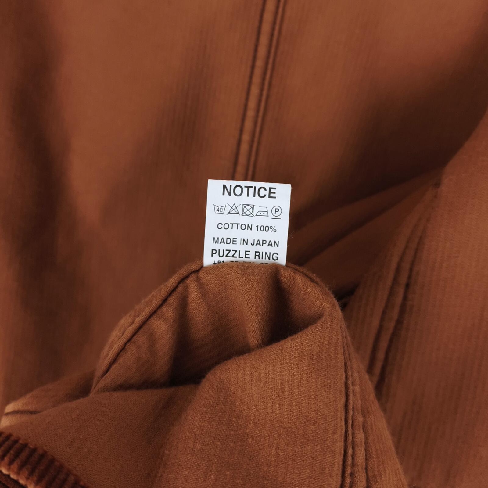 SASSAFRAS Men's Made in Japan Brown/Rust Heavyweight Corduroy Jacket