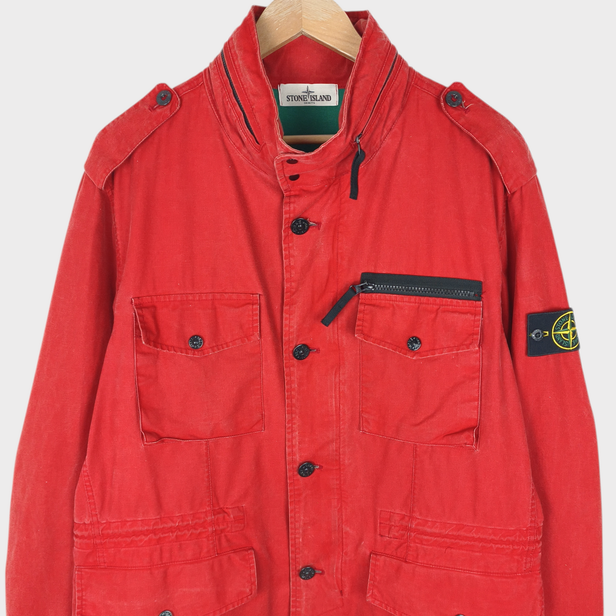 STONE ISLAND Men's Red 2013 Tela Stella Field Jacket