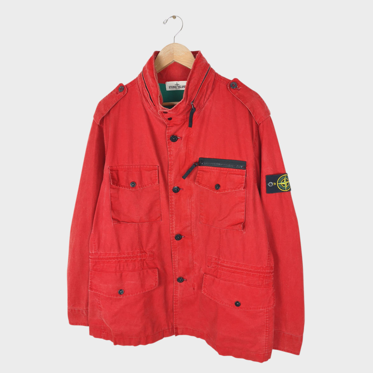 STONE ISLAND Men's Red 2013 Tela Stella Field Jacket